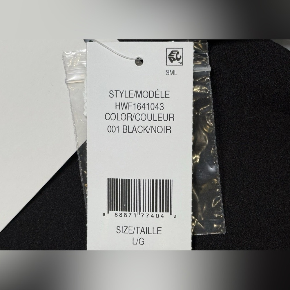 NWT Halston Key Hole Black Midi Dress Size L Large Designer Lightweight $119 - Picture 10 of 10